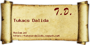 Tukacs Dalida névjegykártya